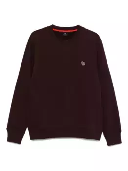 Свитер с круглым вырезом и вышитым логотипом PS Paul Smith, красный