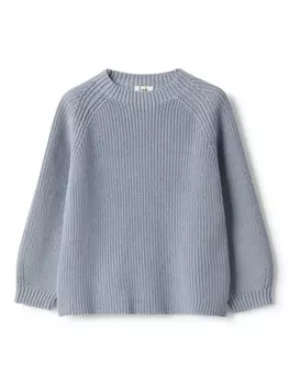 Свитер с круглым вырезом Il Gufo, синий