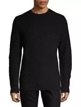 Свитер с круглым вырезом из баскетбольной ткани Karl Lagerfeld Paris, черный