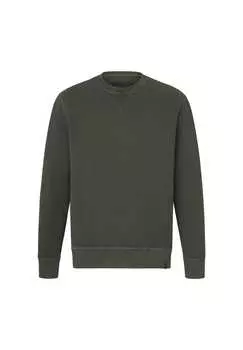 Свитер с круглым вырезом из хлопка. Paddock'S, зеленый