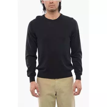 Свитер с круглым вырезом из льняной смеси Woolrich, Blue