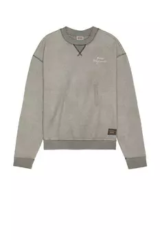 Свитер с круглым вырезом из перевернутого флиса Guess Originals, черный