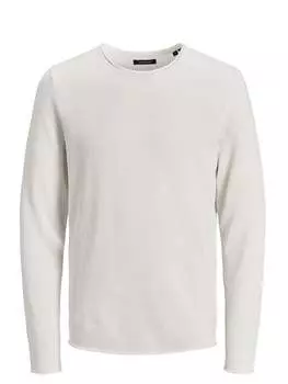 Свитер с круглым вырезом Jack & Jones, бежевый