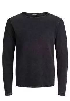 Свитер с круглым вырезом Jack & Jones, черный