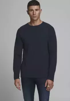 Свитер с круглым вырезом Jack & Jones "HILL KNIT", синий