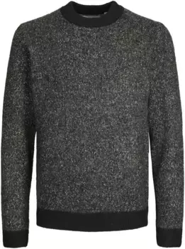 Свитер с круглым вырезом Jack & Jones "JCOSPACE KNIT MOCK NECK SN", черный