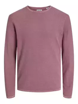 Свитер с круглым вырезом Jack & Jones "JJDEAN KNIT CREW NECK", цвет Mesa Rose