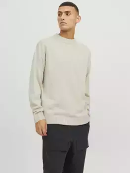 Свитер с круглым вырезом Jack & Jones "JJEJACK KNIT CREW NECK SN", цвет Moonbeam