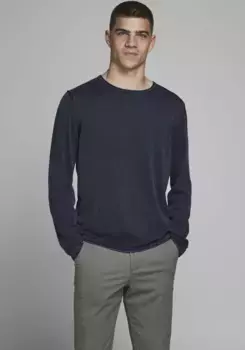 Свитер с круглым вырезом Jack & Jones "LEO", цвет морской волны