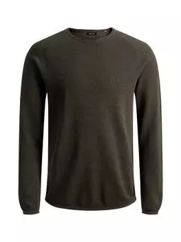 Свитер с круглым вырезом Jack & Jones, зеленый