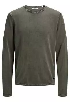 Свитер с круглым вырезом Jack & Jones, зеленый