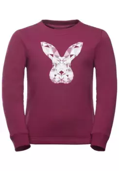 Свитер с круглым вырезом Jack Wolfskin "ANIMAL PULLOVER K", красный