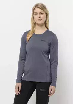 Свитер с круглым вырезом Jack Wolfskin "SKY THERMAL L/S W", цвет Dolphin