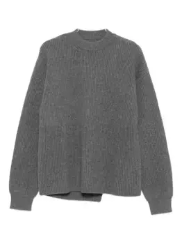 Свитер с круглым вырезом JIL SANDER, серый