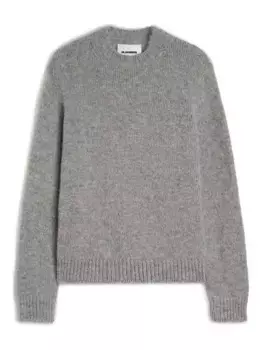 Свитер с круглым вырезом JIL SANDER, серый