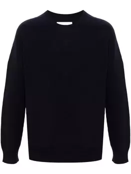 Свитер с круглым вырезом Jil Sander, синий