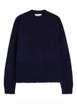 Свитер с круглым вырезом JIL SANDER, синий