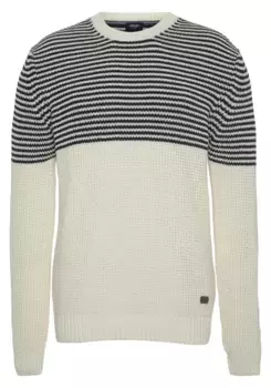 Свитер с круглым вырезом Joop Jeans "JJK-07Alino", в полоску, цвет морской волны