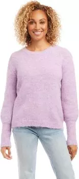 Свитер с круглым вырезом Karen Kane, лаванда