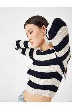 Свитер с круглым вырезом Koton, разноцветный