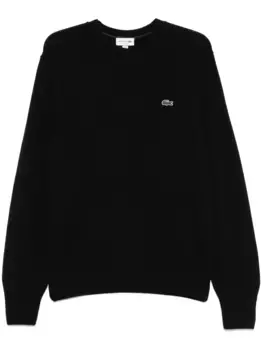 Свитер с круглым вырезом Lacoste, черный