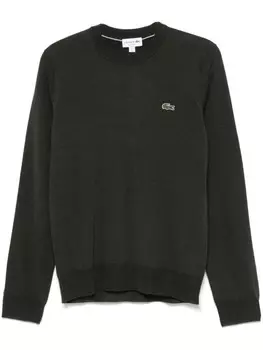 Свитер с круглым вырезом Lacoste, зеленый