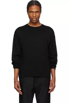 Свитер с круглым вырезом Lemaire, черный