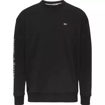 Свитер с круглым вырезом линейного расположения Tommy Jeans, черный