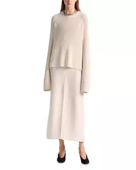 Свитер с круглым вырезом Lottie Altuzarra, слоновая кость/кремовый