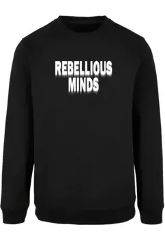 Свитер с круглым вырезом Merchcode " Merchcode Men's Rebellious Minds Basic Crewneck", черный