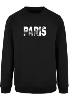 Свитер с круглым вырезом Merchcode " Merchcode Men's Paris Eiffel Tower Basic Crewneck", черный