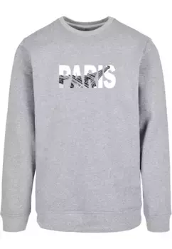 Свитер с круглым вырезом Merchcode " Merchcode Men's Paris Eiffel Tower Basic Crewneck", серый