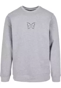 Свитер с круглым вырезом Merchcode " Merchcode Men's Butterfly Basic Crewneck", серый