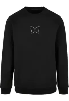 Свитер с круглым вырезом Merchcode " Merchcode Men's Butterfly Basic Crewneck", черный