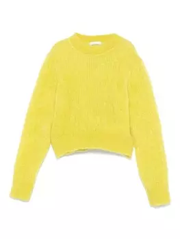 Свитер с круглым вырезом Miss Grant Kids, зеленый