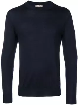 Свитер с круглым вырезом N.Peal, синий