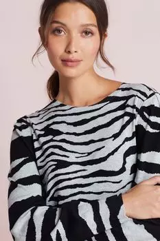 Свитер с круглым вырезом Next, серый