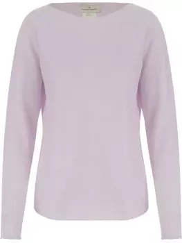 Свитер с круглым вырезом от Bruno Manetti, розовый