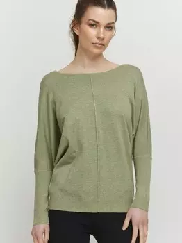 Свитер с круглым вырезом от pimba B.Young, зеленый