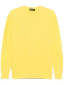 Свитер с круглым вырезом от Roberto Collina, желтый