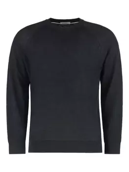 Свитер с круглым вырезом Paolo Pecora, черный