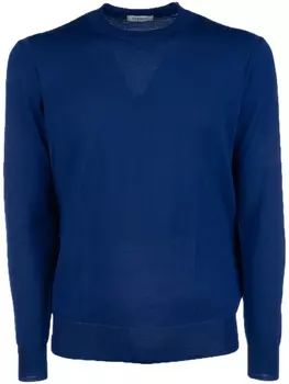 Свитер с круглым вырезом Paolo Pecora, синий