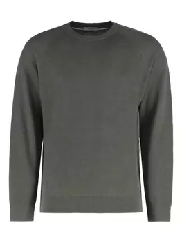 Свитер с круглым вырезом Paolo Pecora, зеленый