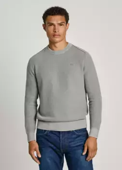 Свитер с круглым вырезом Pepe Jeans "CRAIG", стираный вид, зеленый