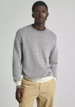 Свитер с круглым вырезом Pepe Jeans "Pepe Pullover MERRIL", белый