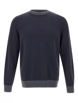 Свитер с круглым вырезом Peserico, синий