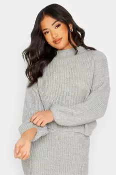 Свитер с круглым вырезом PixieGirl Petite, серый