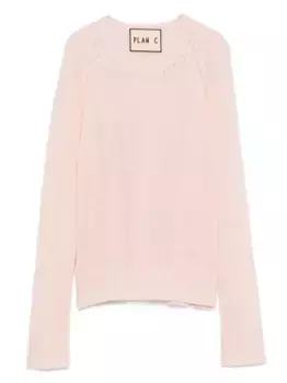 Свитер с круглым вырезом Plan C, розовый