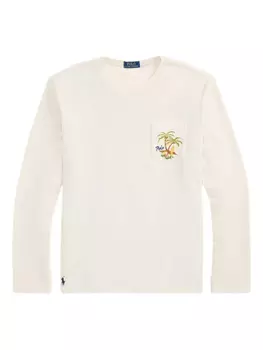 Свитер с круглым вырезом Polo Ralph Lauren, белый