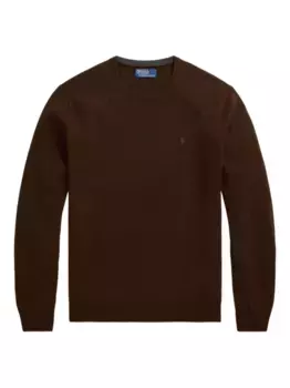 Свитер с круглым вырезом POLO RALPH LAUREN, коричневый